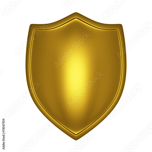 front-lit gold shield