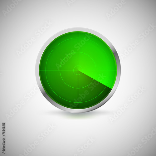 Radial screen of green color.