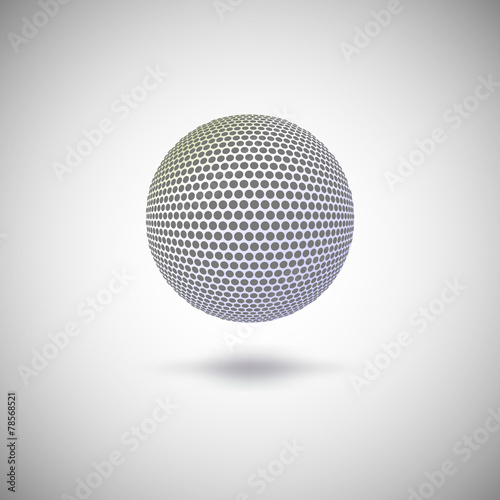 Halftone color sphere. © eriksvoboda