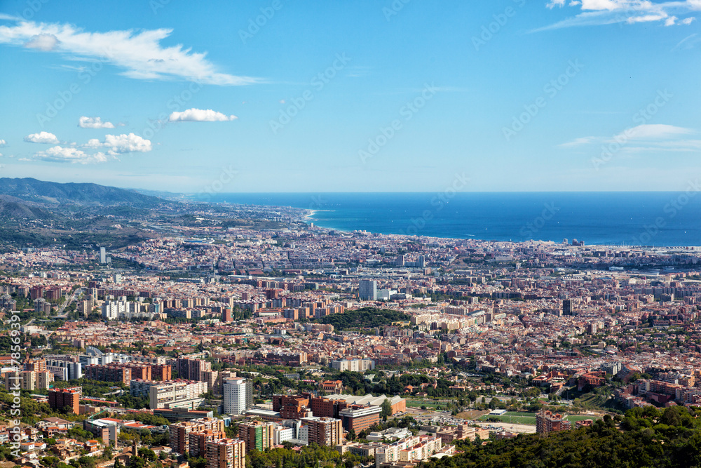 View of Barcelona from park Guel