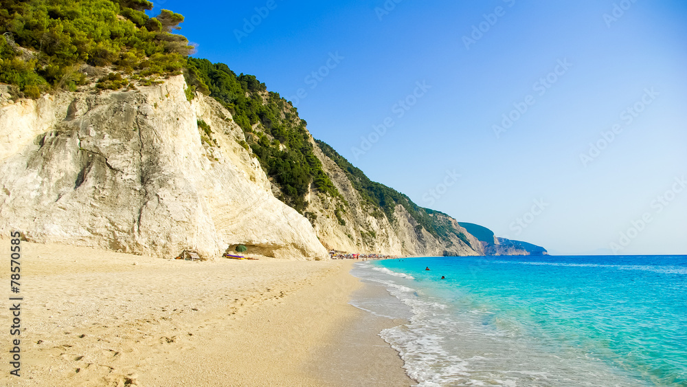 Egremni Beach, Lefkada Island, Ionion Sea, Greece Egremni Beach, Lefkada Island, Ionion Sea, Greece