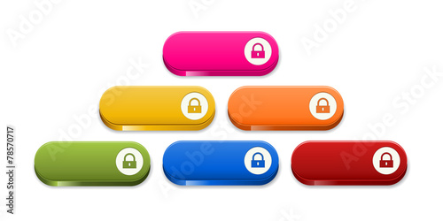 button with lock icon