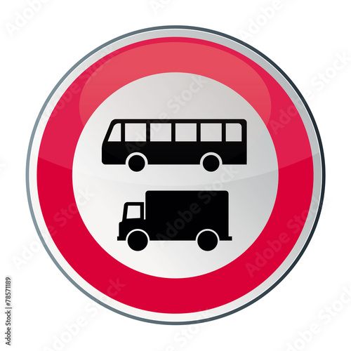 interdiction aux camions, bus et cars