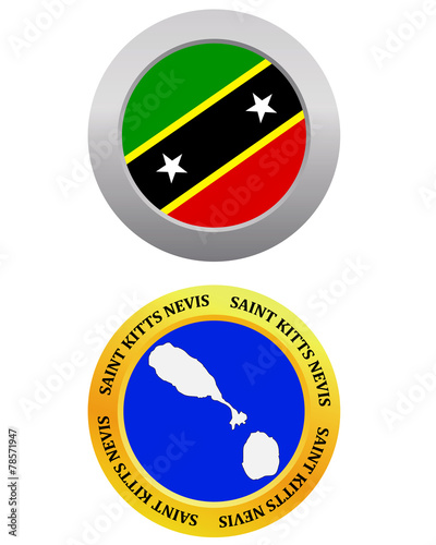Free Download button as a symbol SAINT KITTS NEVIS - GFXLoad