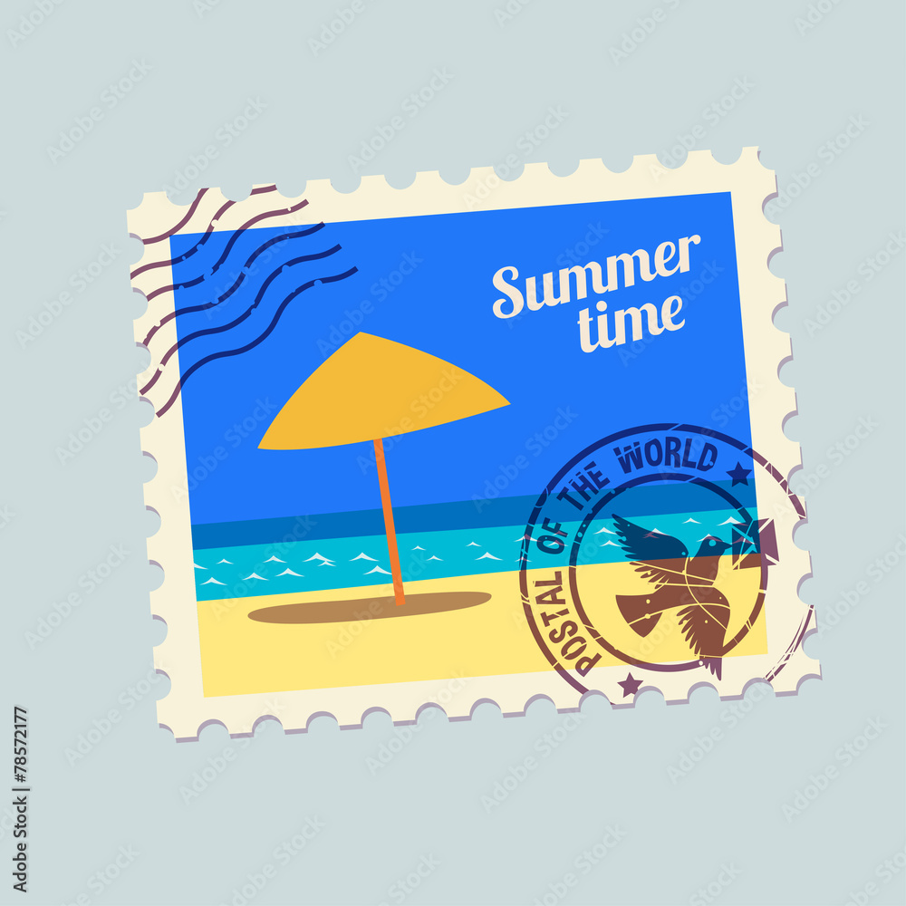 summertime holidays postmark