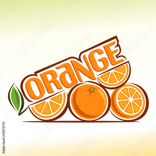 Abstract image of a orange