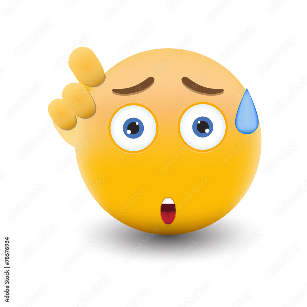 Yellow emoticon cartoon character eps 10 vector Yellow emoticon cartoon character eps 10 vector