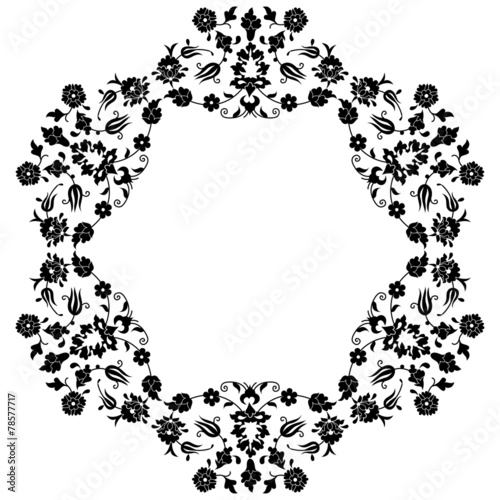 black flowers in the Ottoman art two