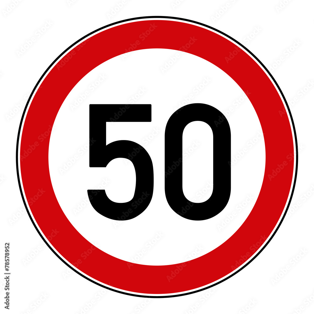 rsr5 RoadSignRound 274 - Höchstgeschwindigkeit 50 km/h - g3240 rsr5 RoadSignRound 274 - Höchstgeschwindigkeit 50 km/h - g3240