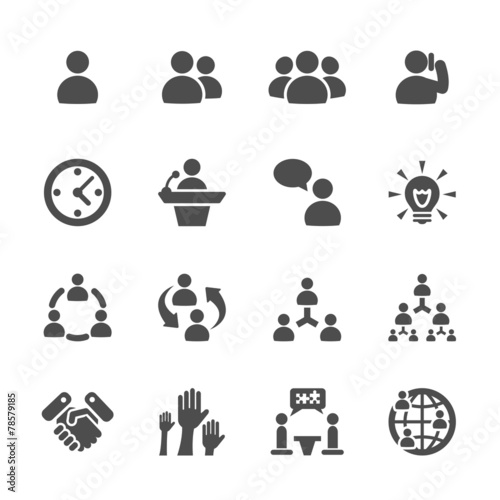 business and management icon set 7, vector eps10