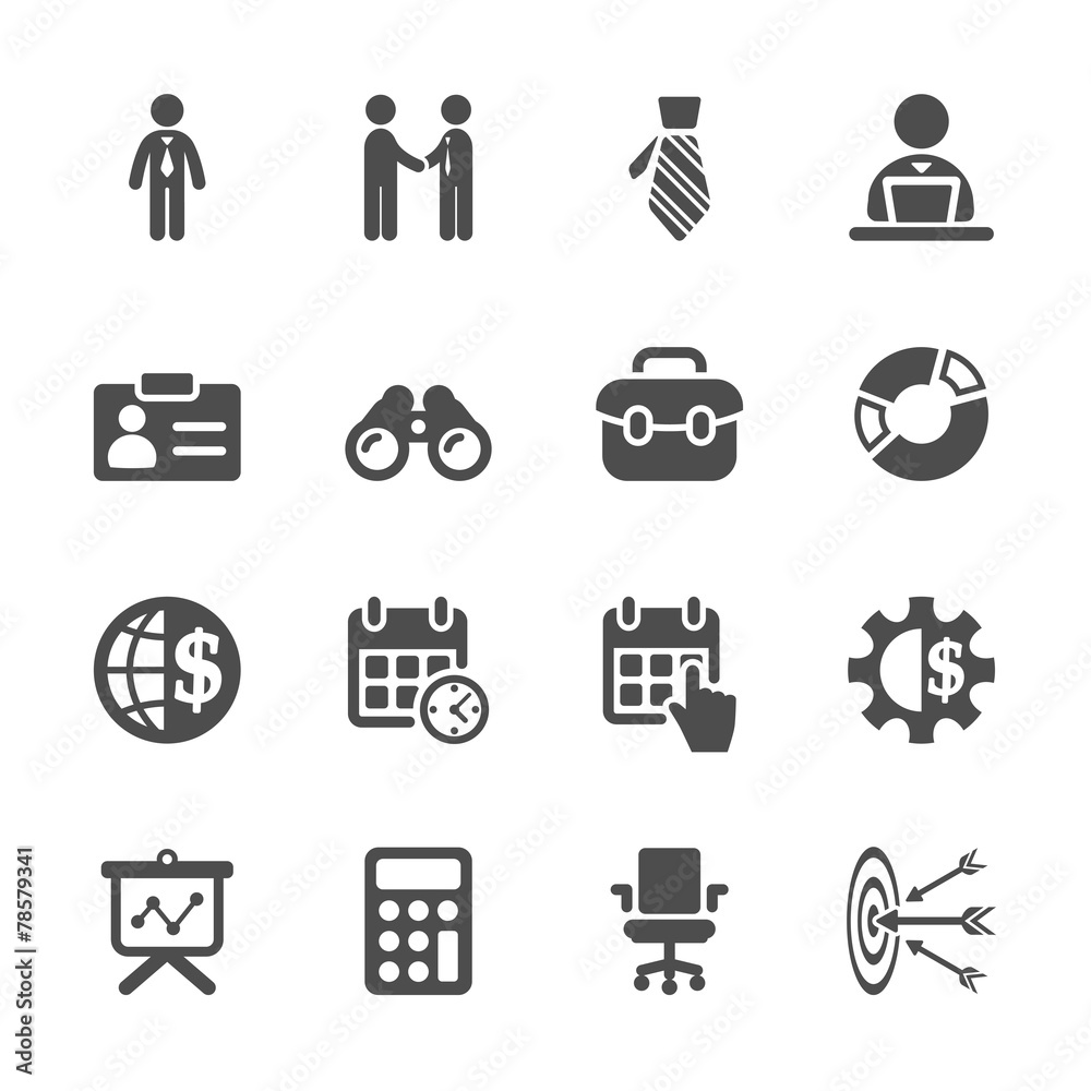 business icon set, vector eps10 business icon set, vector eps10