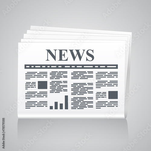 Newspaper icon. classic style
