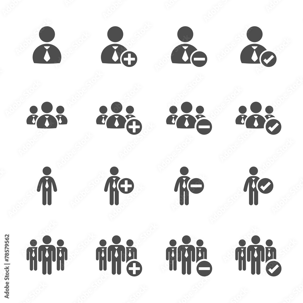 business people icon set, vector eps10 business people icon set, vector eps10