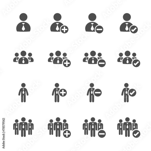 business people icon set, vector eps10