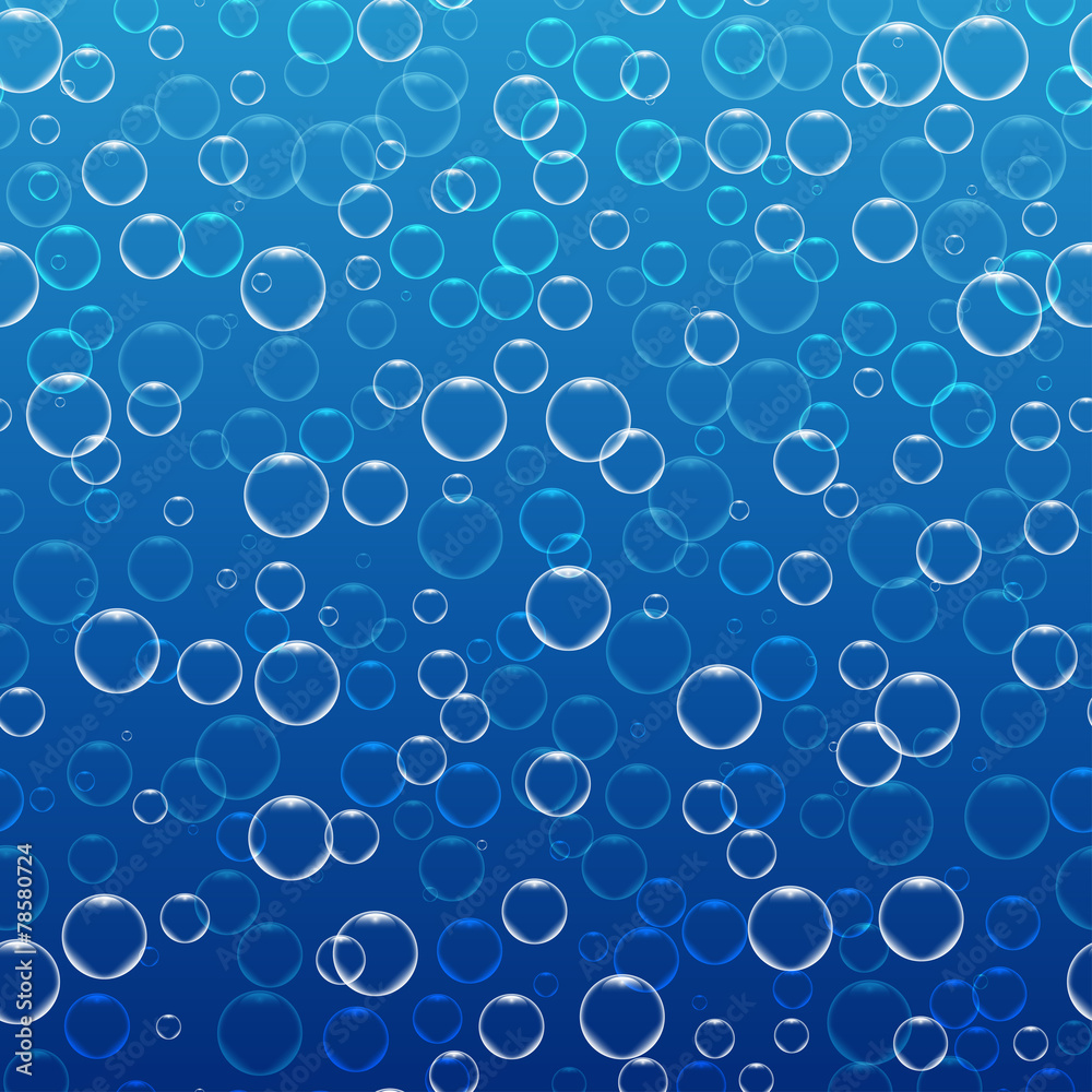 Seamless pattern of transparent bubbles vector Seamless pattern of transparent bubbles vector