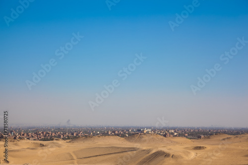 City overview of Giza, Egypt