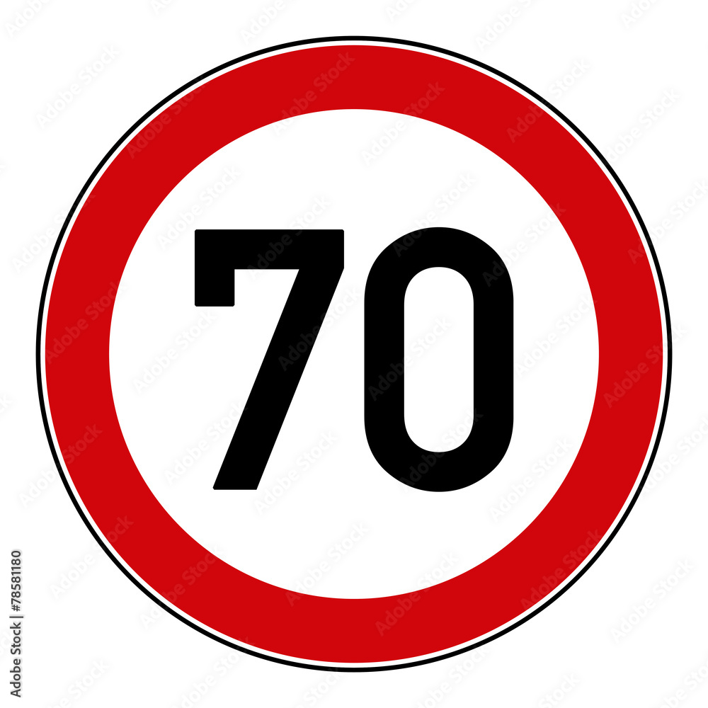rsr9 RoadSignRound 274 - Höchstgeschwindigkeit 70 km/h - g3244 rsr9 RoadSignRound 274 - Höchstgeschwindigkeit 70 km/h - g3244