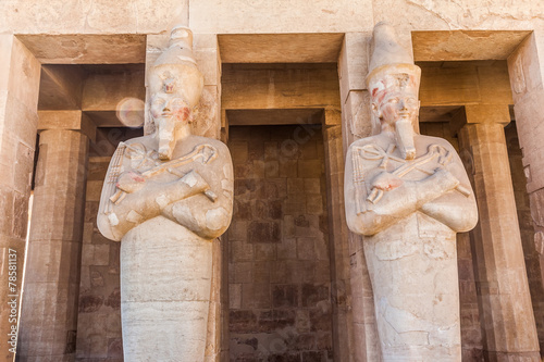 Part of the Queen Hatshepsut's temple photo