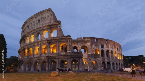 Time lapse Colosseum Rome sunset, Italy