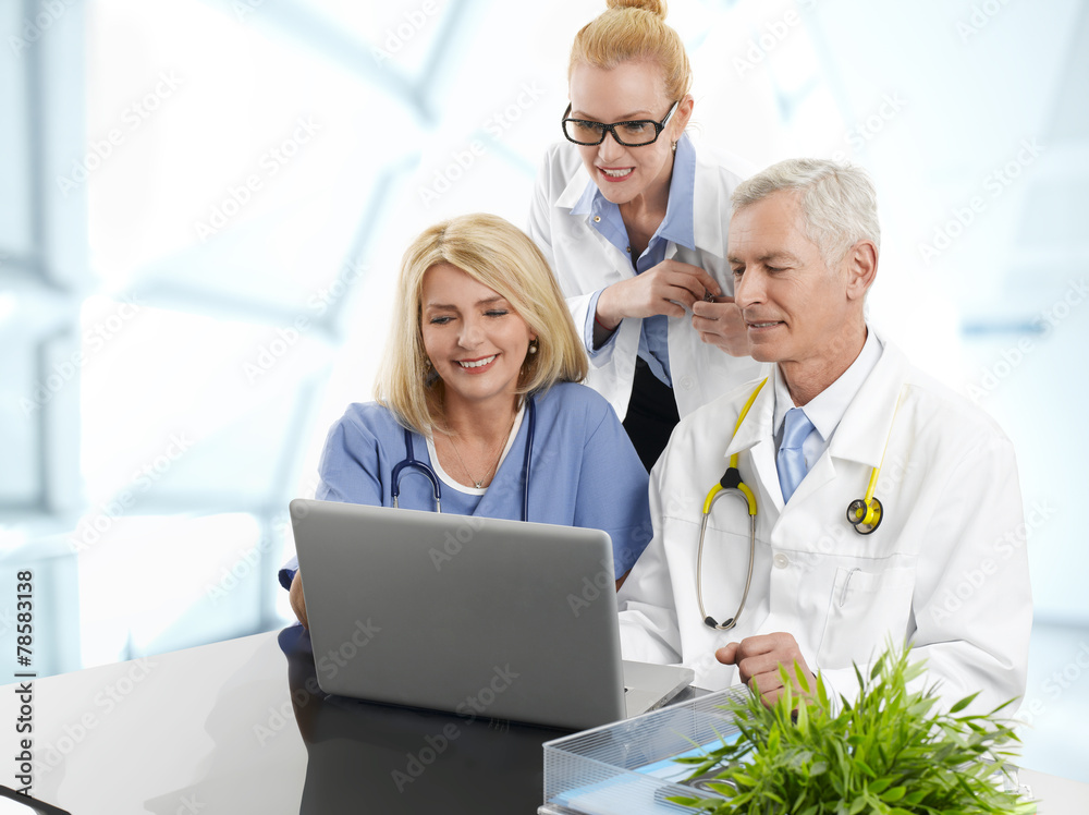 Group of successful medical team Group of successful medical team