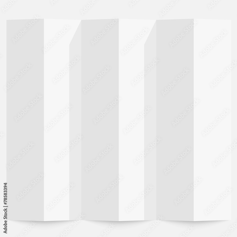 Folded paper on a white background Folded paper on a white background