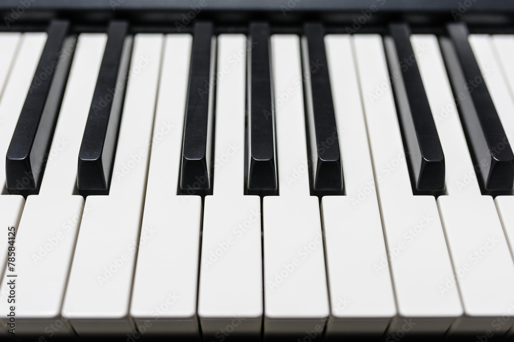 Piano close-up Piano close-up