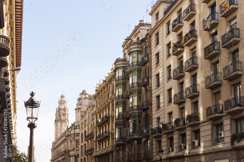 Via Laietana, Barcelona, Catalonia, Spain