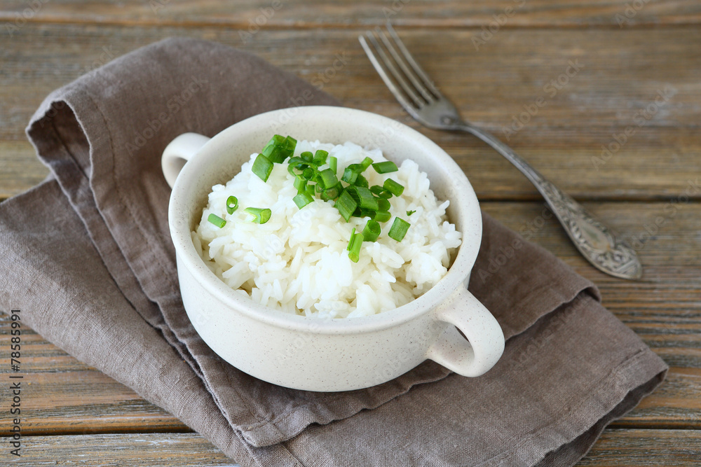 Vegetarian rice in a bowl Vegetarian rice in a bowl