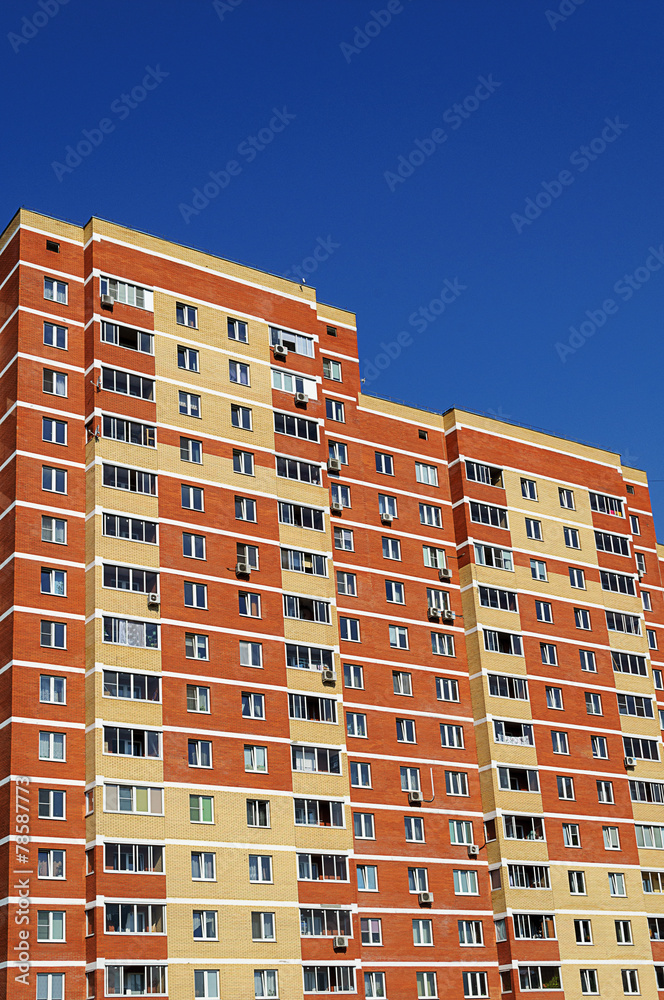 Fototapeta premium Modern multi-storey dwelling house