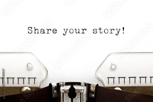 Share Your Story On Typewriter