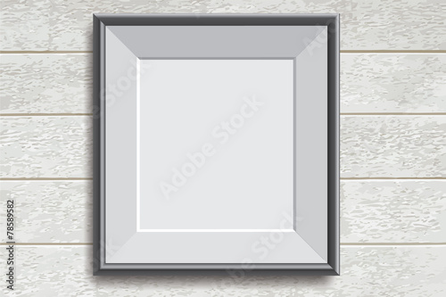 Realistic picture frame vector illustration background