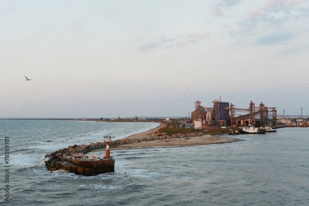 Train ferry between port Crimea, Kerch, and port Caucasus.