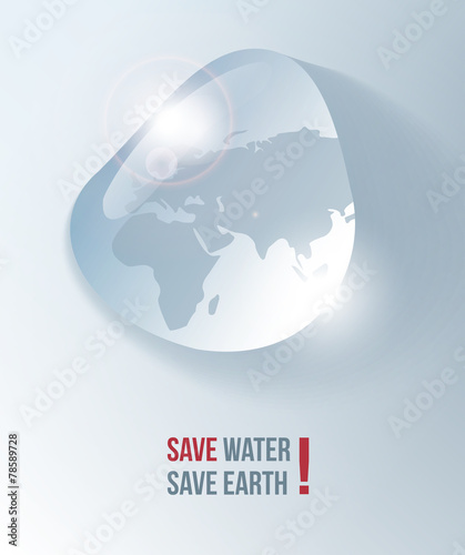 Save water, drop