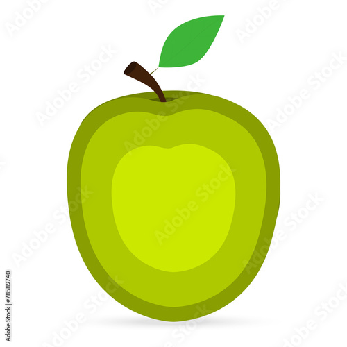 apple on a white background