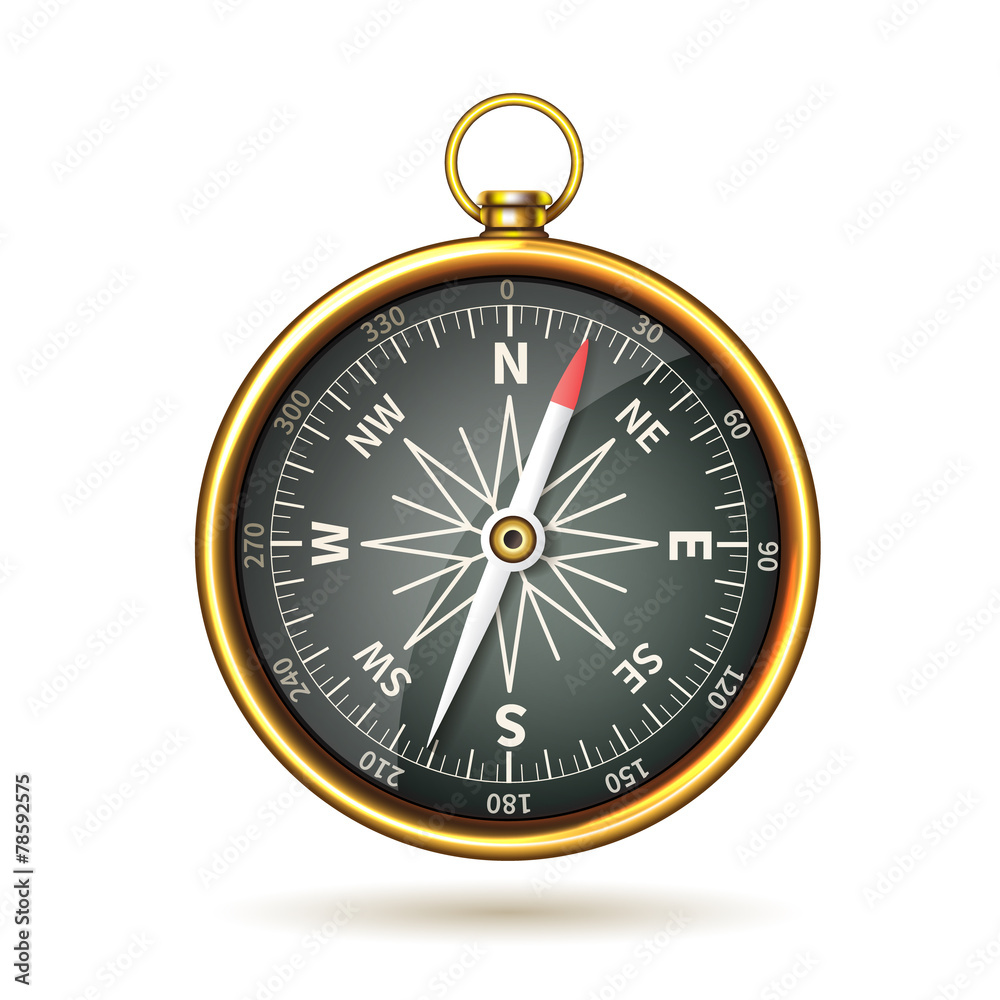 Compass Realistic Isolated Compass Realistic Isolated