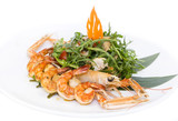 salad of shrimp and crawfish