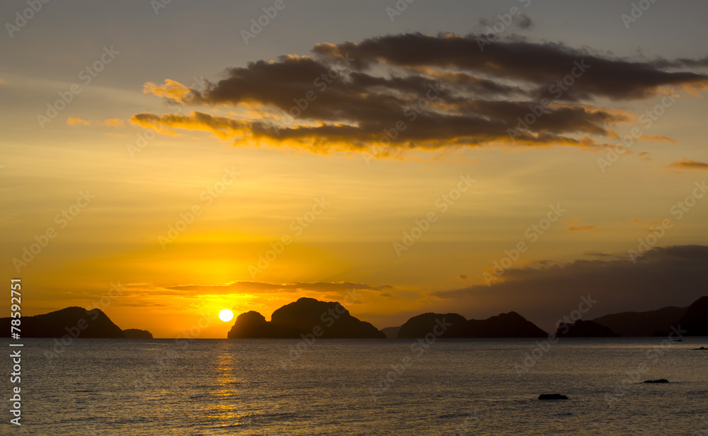 sunset on the Philippine Islands