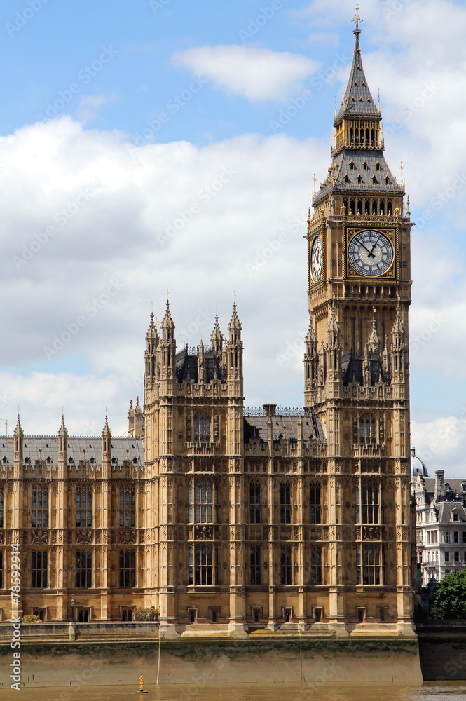 The Palace of Westminster with Elizabeth Tower (Big Ben) The Palace of Westminster with Elizabeth Tower (Big Ben)