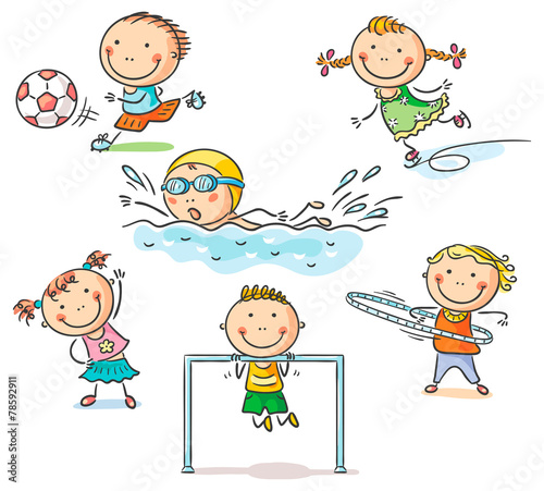 Kids and their sports activities