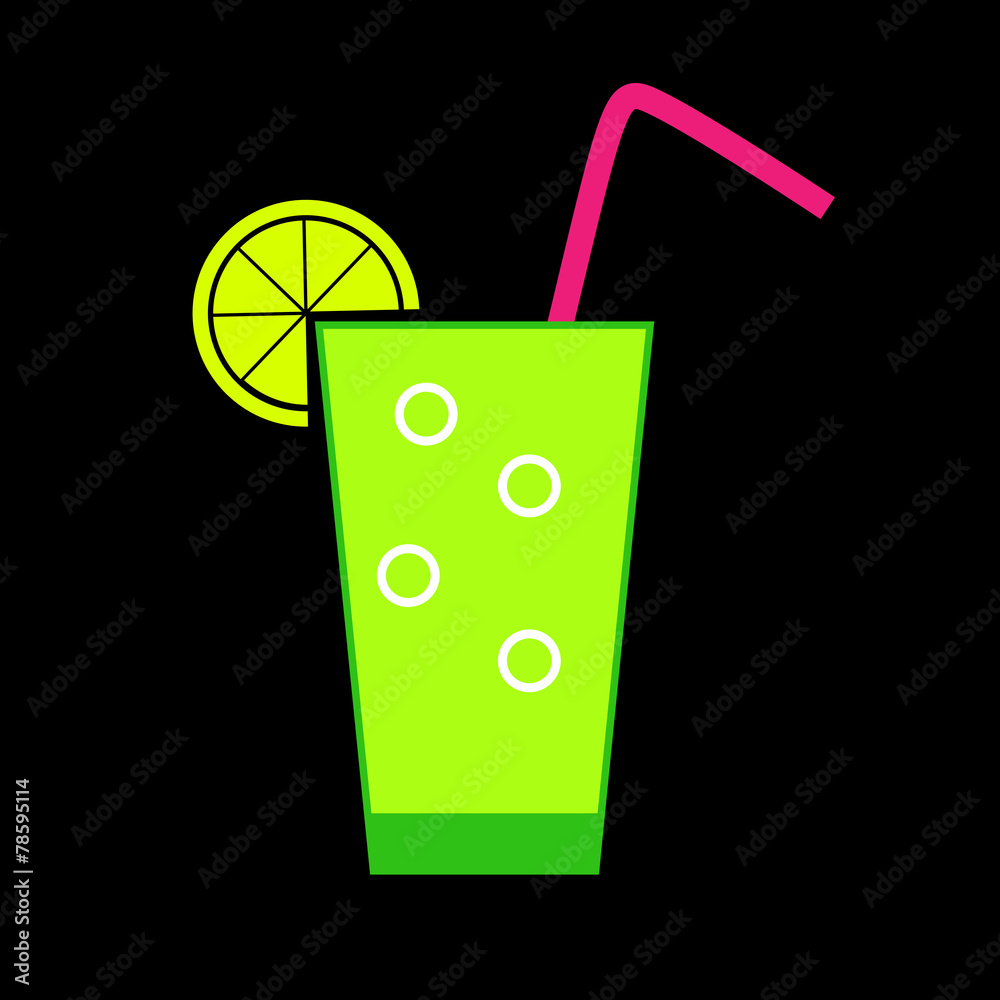 Drink Glossy Icon Vector Illustration Drink Glossy Icon Vector Illustration