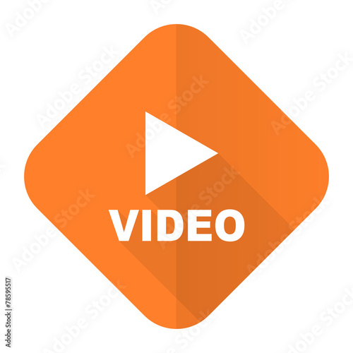 video orange flat icon Free Download video orange flat icon - GFXLoad
