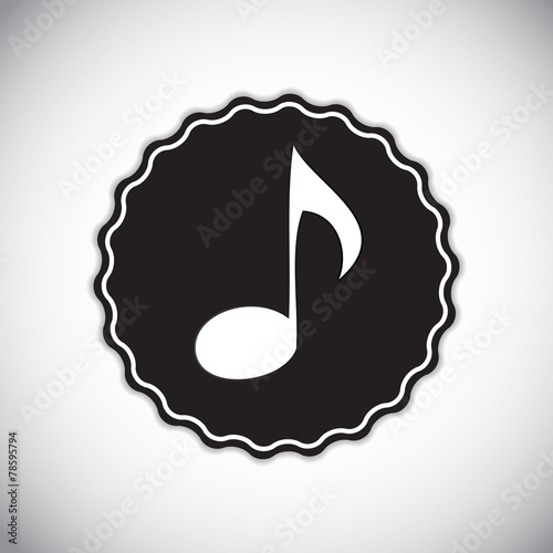Abstract Music Sign Vector Illustration for Your Design