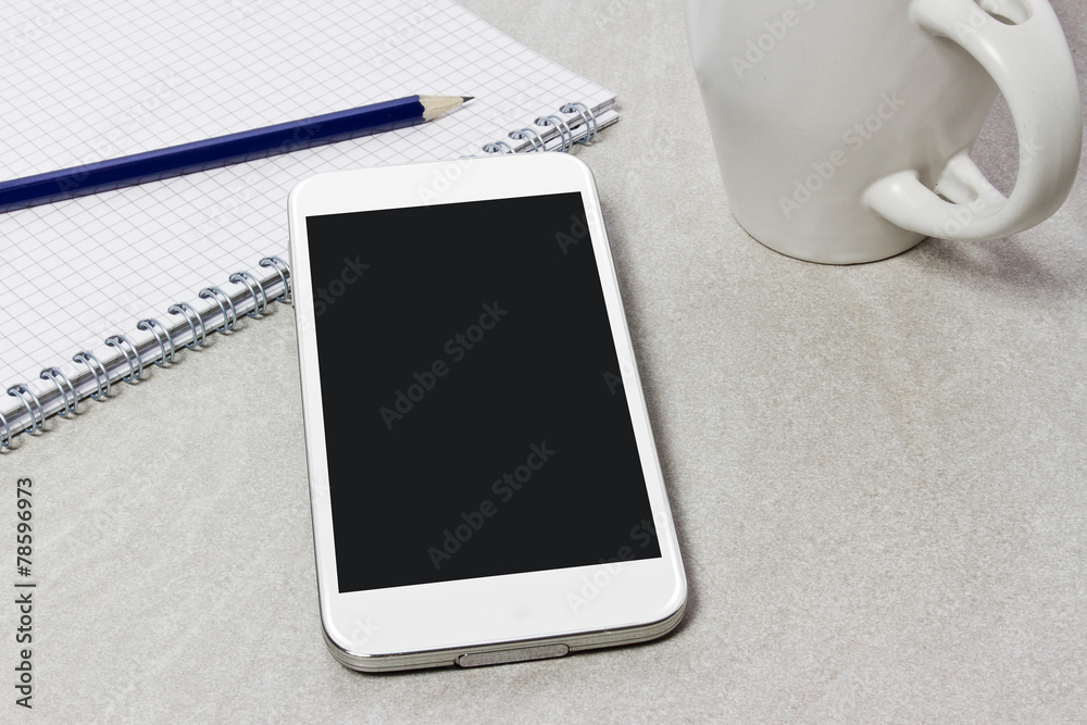 Tech device mock up on office background Tech device mock up on office background