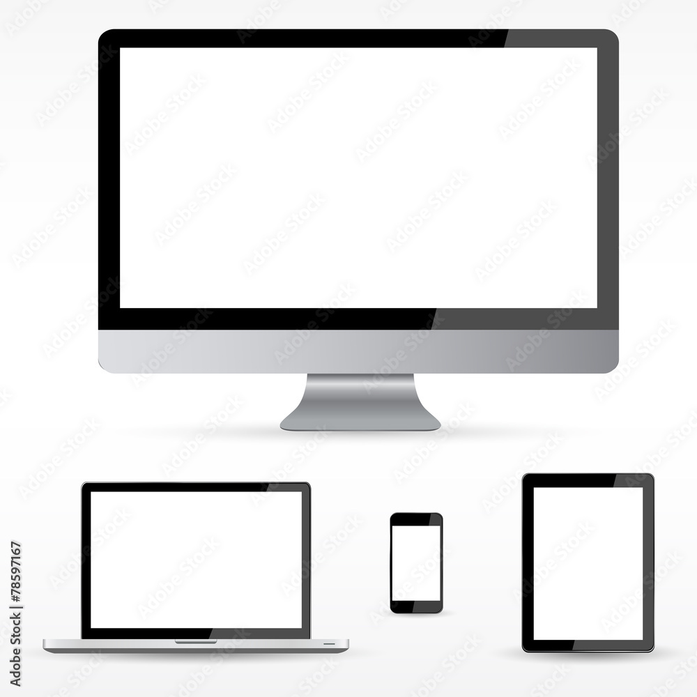 Modern digital tech device collection Modern digital tech device collection