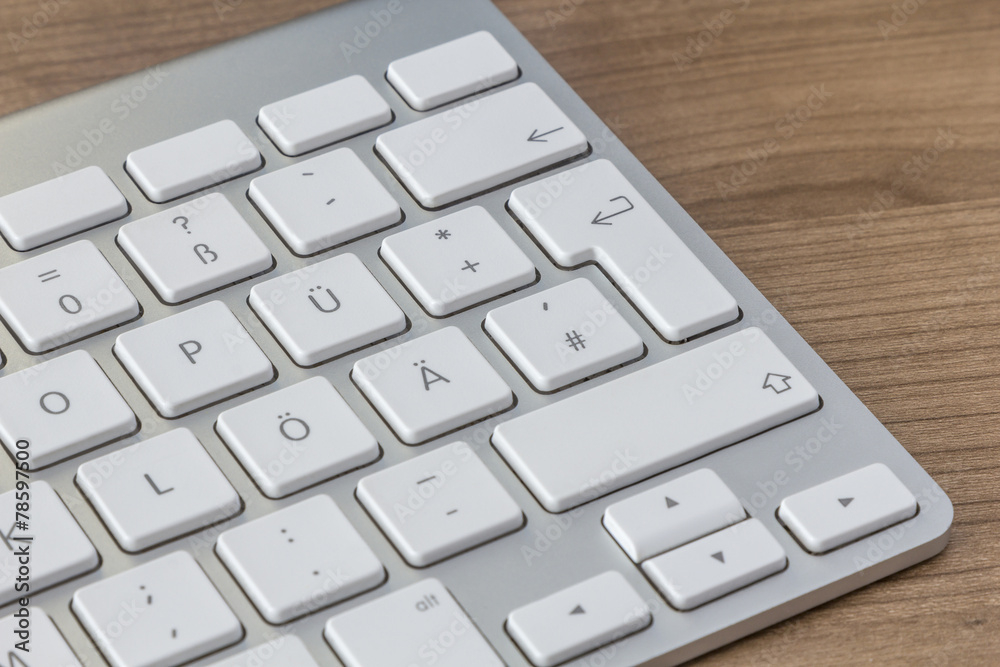 Detail view of modern Keyboard Detail view of modern Keyboard
