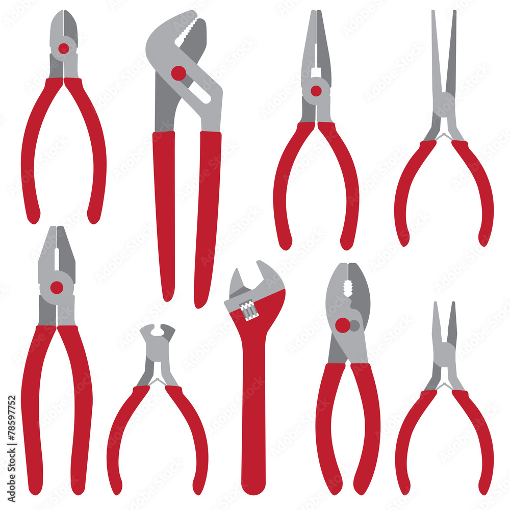 Hand tools vector set Hand tools vector set
