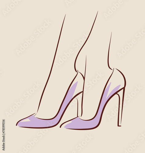 Woman wearing beautiful shoes