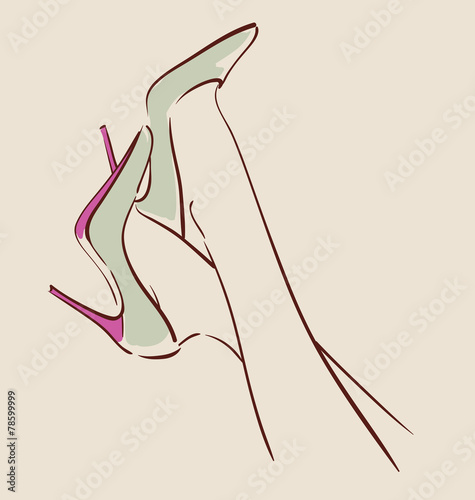 Woman wearing beautiful shoes