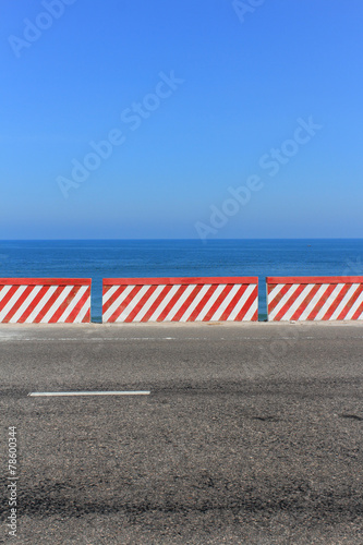 street , ocean , horizon background
