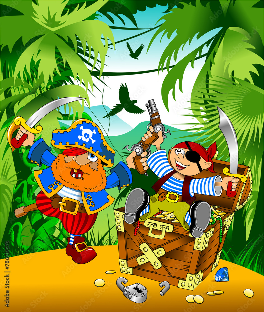 Obraz premium pirate treasure